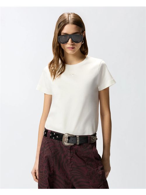 T-shirt con logo Love Birds PINKO | 100355A339/Z05